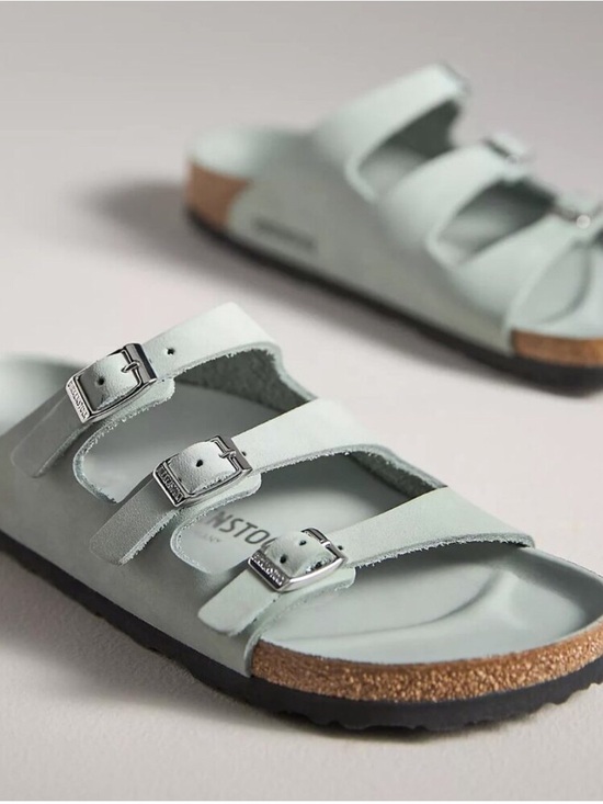 Birkenstock Shoes - Birkenstock 37 Florida Fresh Sandals in Pure Sage EUC